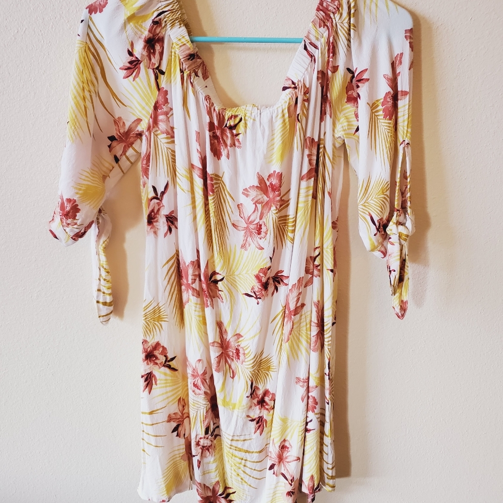 Forever 21 Off Shoulder Casual Sun Dress Size M
